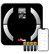 Bisonbody Smart Digital Bathroom Body Scale | Large Display Accurate Result | 22 Metrics Includin...
