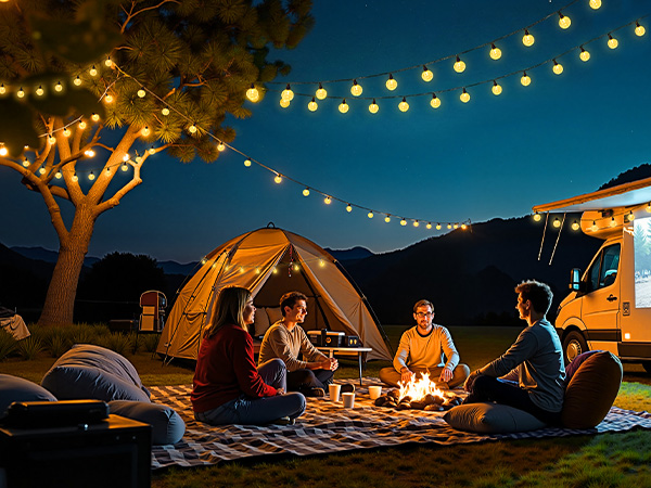 solar string lights outdoor waterproof