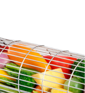 Rolling Grill Basket, New Opening Design, Extra Sturdy Cylinder Grilling Basket