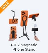 K&amp;F CONCEPT PT02 7mm 59g Magnetic Phone Stand, Foldable Selfie Stick for iPhone, Dual-Sided Magne...