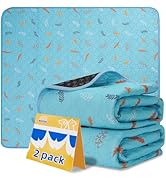 Sunheir Washable Pee Pads for Dogs - 2-Pack Thick Heavy-Absorbency Reusable Pee Pads Prevent Leak...