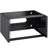 VEVOR 6U Network Rack, 14 in Deep Wall Mount Server Rack, 19" Patch Panel Bracket for Shallow Ser...