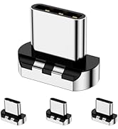 ZBF 10 Pins Magnetic Connector Tips Head for USB-C Android Devices (4 Pack), only 5A Magnetic Cha...