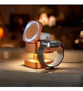 4 in 1 Charging Station for Apple Devices, 3 in 1 Wireless Charger Stand with Night Light for iPh...