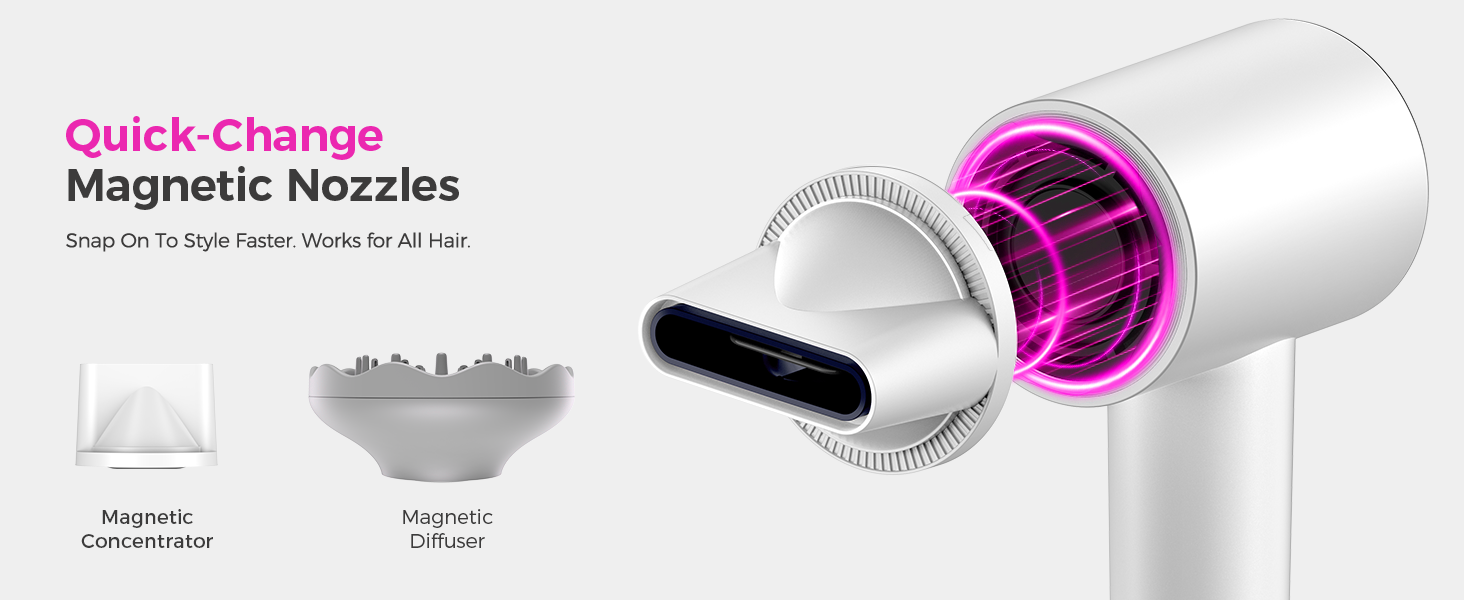 Magnetic attachments: snap on/off fast, stay locked – quick swaps, zero hassle, full control.