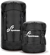 Sportneer Compression Sack, 13L/20L/40L/50L Sleeping Bag Stuff Sack, Tear-Resistant Ultralight Sl...