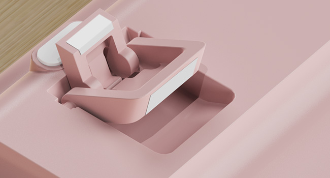 Two stage foldable tilt legs on wireless keyboard for adjustable typing angles better wrist comfort