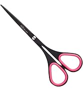 ALLEX Small Black Scissors for Office 5.5" [Non-Stick], All Purpose Slim &amp; Thin Low Profile Sciss...