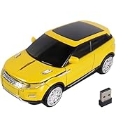 Car Mouse Mini Small Cool SUV Car Shaped Wireless Mouse Portable 2.4GHz Optical Cordless Mice wit...