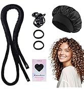 Gwabee Velvet Heatless Curls Overnight Hair Curlers to Sleep In, Overnight Curls Thin Heatless Ha...