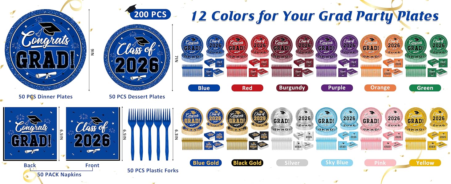 Graduation Party Supplies Set