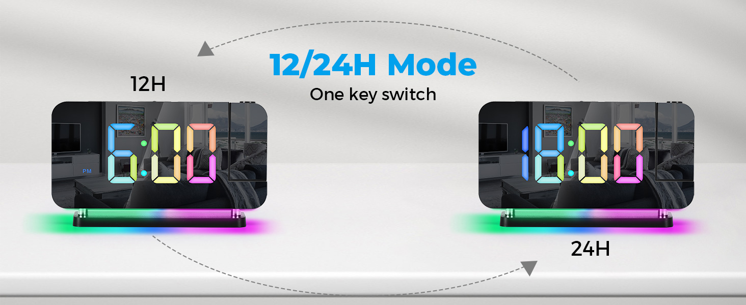 projection alarm clock for bedroom