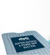 SlipX Solutions Power Grip Extra Long Bath Tub &amp; Shower Mat 39x16, Wet Floor Non-Slip for Elderly...