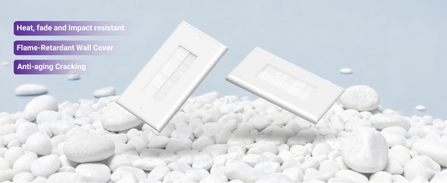 VCE Brush Wall Plate wall cable pass through