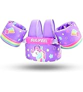 SULIFEEL Kids Swim Vest Toddler Floaties for 20-66 Pounds Girls and Boys, with Removable Arm Wate...