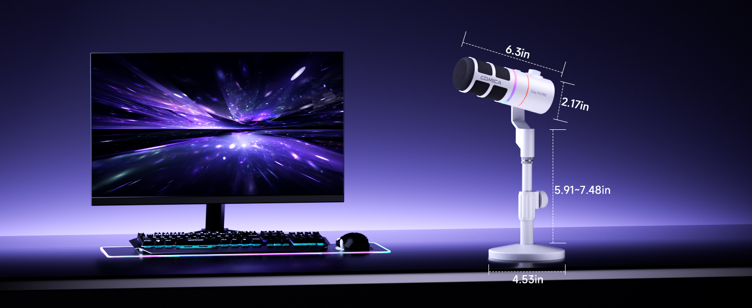 white dynamic microphone