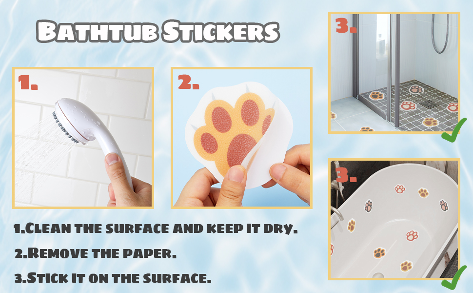 Non-Slip Bathtub Stickers