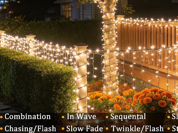 solar string lights outdoor waterproof