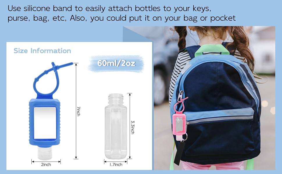 key chain travel bottle