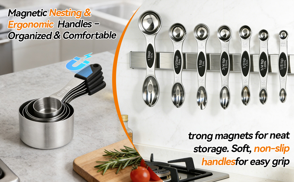 Magnetic Measuring Cup and Spoon Set