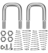 1900-2-1600 Replacement Safety Chain U-Bolt Kit for B&W Gooseneck Turnoverball Hitches