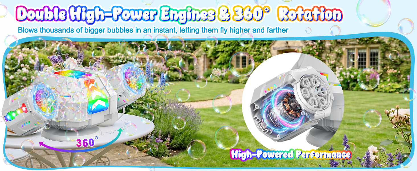 Automatic rechargeable bubble machine