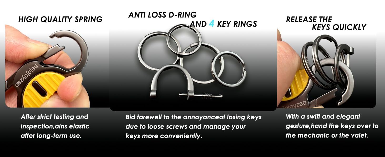 key ring holder,carabiner clip for keys,car keychain for women,keychain hook,keychains for men