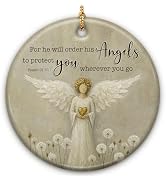 SOL VIBES Angels Ornament – Inspirational Christmas Ornament, Guardian Angel Protection Gift Idea...