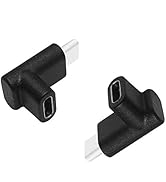 GodSpin USB C Angle Adapter [2 Pack] 90 Degree USB C Type C Upward &amp; Downward Angled USB-C Male t...