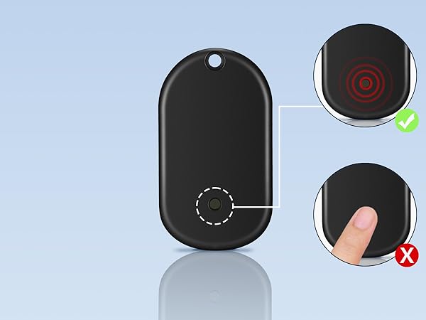 Esky Ultra Slim Key Finder, TV Remote Finders Locator with 80dB Sound 6 Receivers Wallet Trackers
