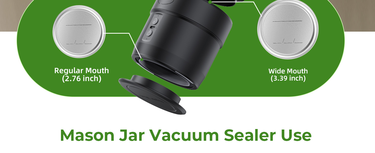 Jar Vacuum Sealer for Mason Jars