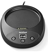 Oroton Mug Warmer for Coffee and Tea, Auto Shut Off,4.3 Inch Large Heated Plate,8 Temperature Set...
