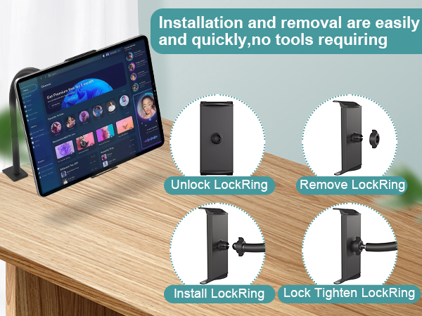 Desktop Gooseneck Tablet Holder