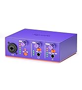 Synido Live Duet USB C Audio Interface for Recording Music, Streaming, Podcasting with Dual XLR, ...