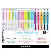 Zebra Pen, Creative Highlighting Set, Includes Kirarich, Sarasa Clip and Mildliner Highlighters