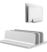 Universal Laptop Vertical Stand, Dual Desktop Stand Adjustable Notebook Stand (up to 17.3 inches)...
