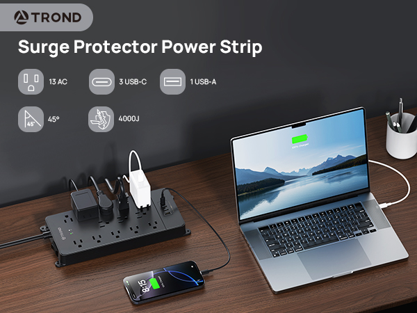 TROND Surge Protector Power Strip