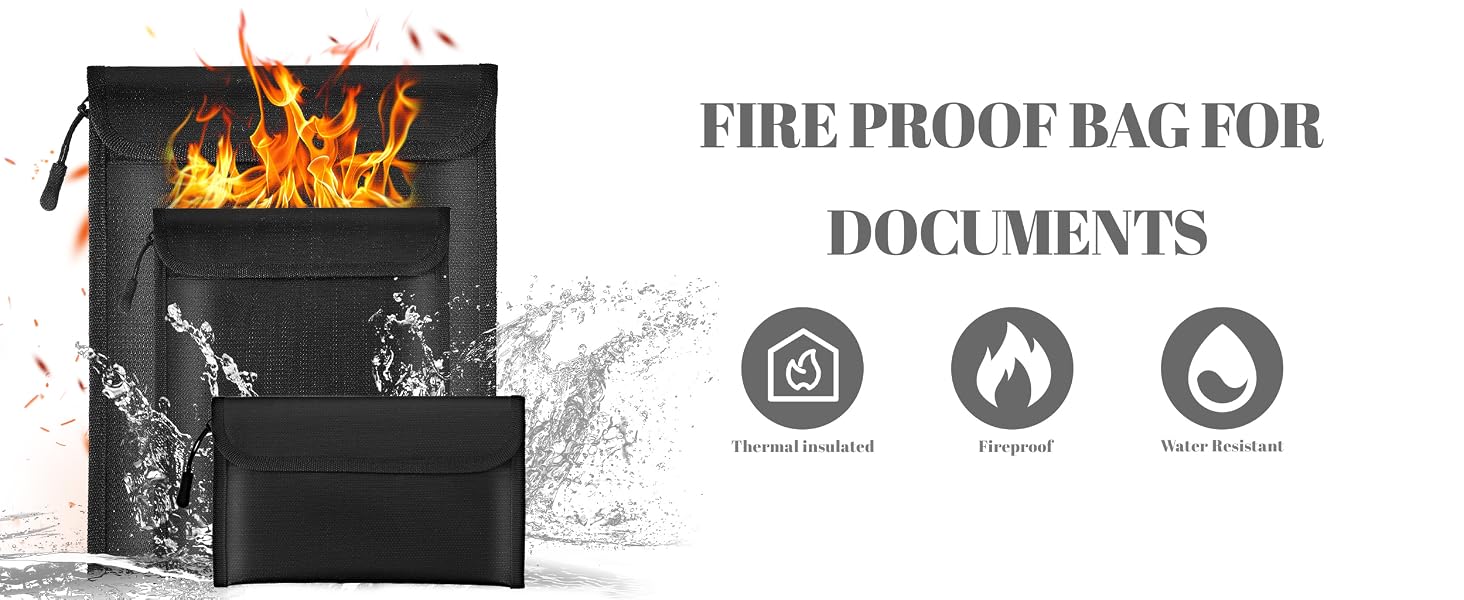 fireproof document bag
