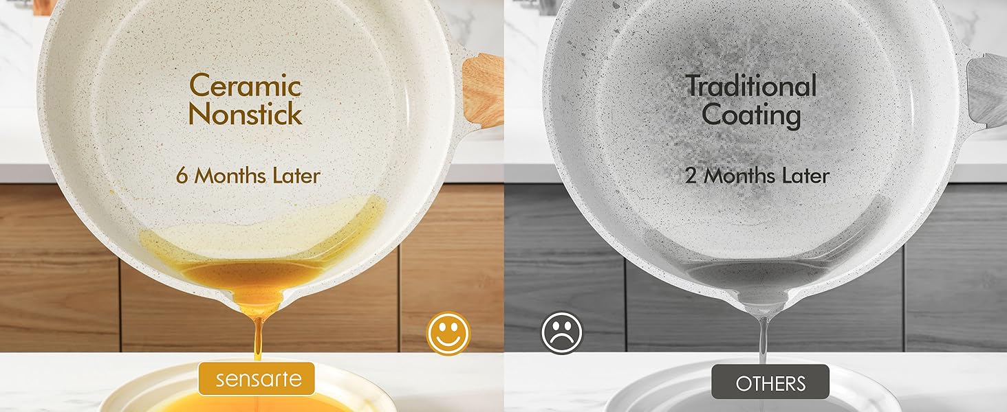 nonstick and long lasting