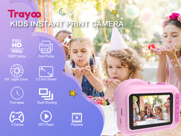 kids instant print camera