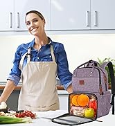 MATEIN Laptop Backpack with Lunch Box, Insulated Women Backpacks with Cooler Compartment, 15.6 in...
