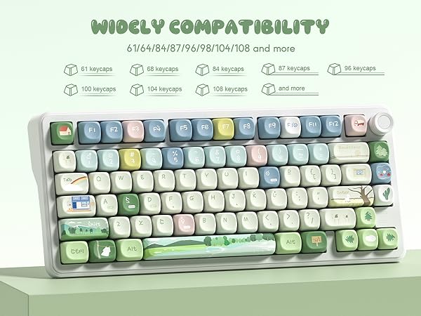 Keycaps set for 61/64/68/84/87/100/104/108 Mechanical Keyboard