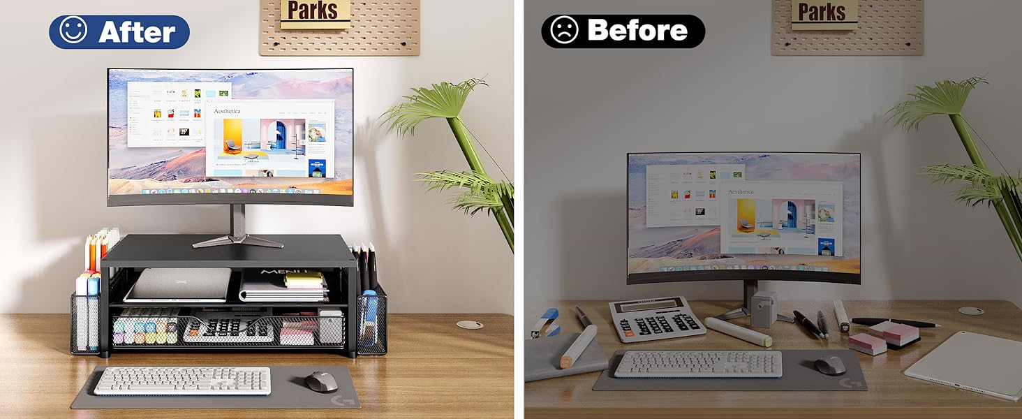monitor stand for desk organizers and accessories computer stand riser office organization desktop