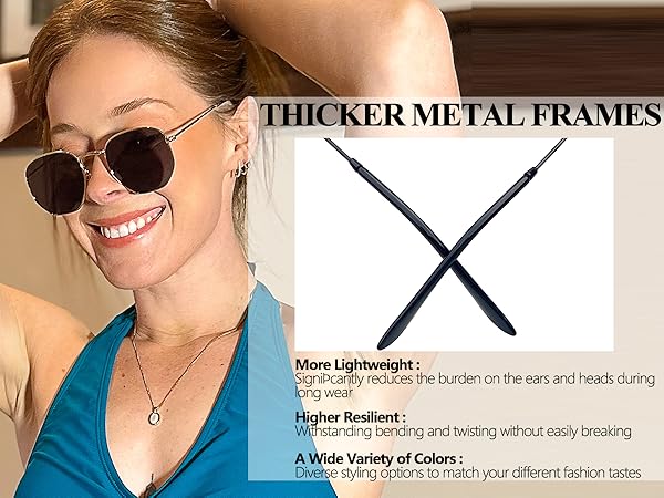 gold frame sunglasses