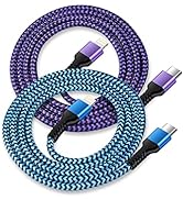 2pack-10ft USB Type C to Lightning iPhone Charger Cable, Original Apple Usbc Power Delivery Fast ...