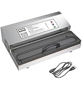 Weston Brands Vacuum Sealer Machine for Food Preservation &amp; Sous Vide, Extra-Wide 5mm Bar for Sea...