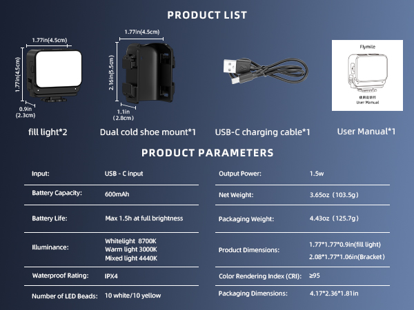 DJI Pocket 3 Light Attachment
