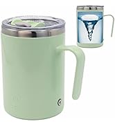 daasigwaa Rechargeable Self Stirring Mug - Magnetic Adsorption Charging | IPX7 | Electric Auto Mi...