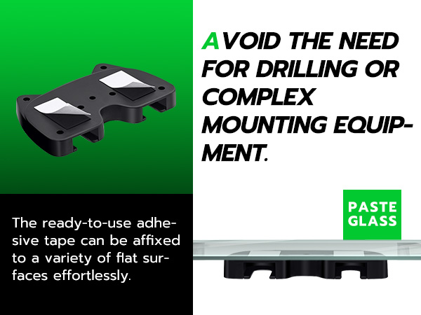 Avoid the need for drilling or complex mounting equipment