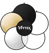 Skytex 32Inch/80CM 5in1 Portable Light Reflector with Bag,Silver/Gold/Translucent/White/Black Lig...